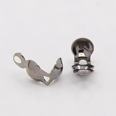 Storpack knutgömma, mussla, innermått 3mm, gunmetal (1000st)