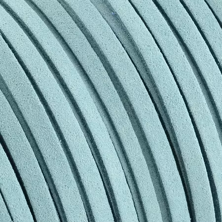 Mockaimitation, 6mm, turkos (5m) 2a sortering