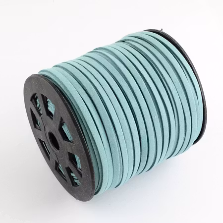 Mockaimitation, 6mm, turkos (5m) 2a sortering
