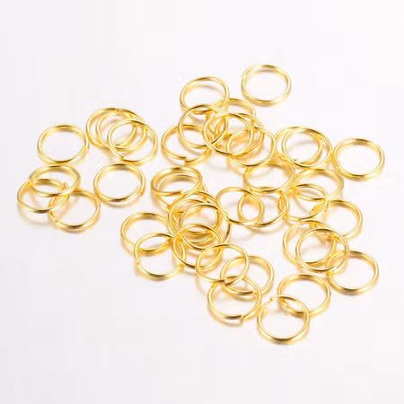 Bindringar av järn, 8mm, guld (100st)