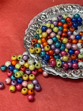 Storpack Reflexpärlor, mirakelpärlor, 4mm, mix (500st)