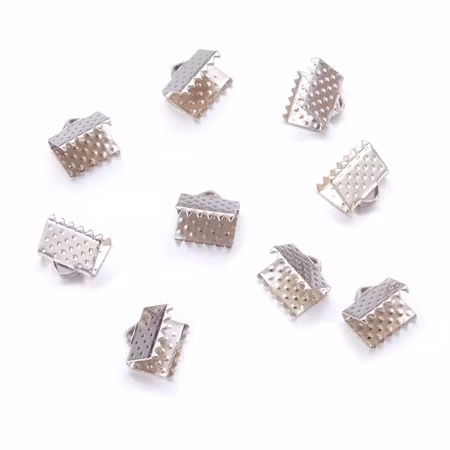 Bandavslut, platinum, Max 8mm (30st)