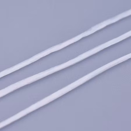 Platt crystal elastisk tråd, vit, 0.8mm (10 meter)
