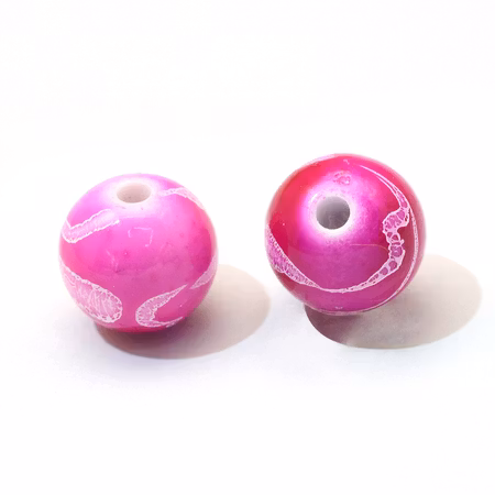 Runda akrylpärlor, mix drawbench, 6mm (50st)