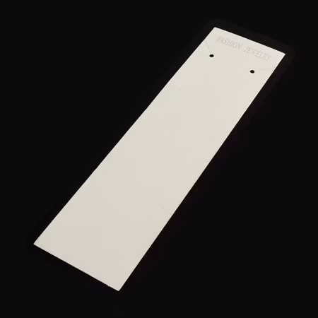 Display för halsband, vit papp, 19,4cm (10st)