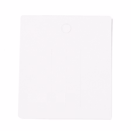 Display för hårspännen, vit med motiv, 7,5mm (10st)