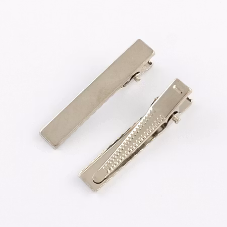 Hårspännen, klassiska, platinum, 41mm (10st)