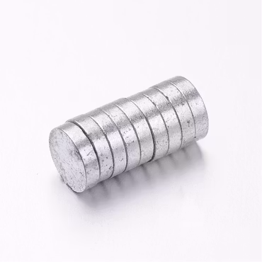 Magnet, hög fästförmåga, 6x1,4mm (10st)