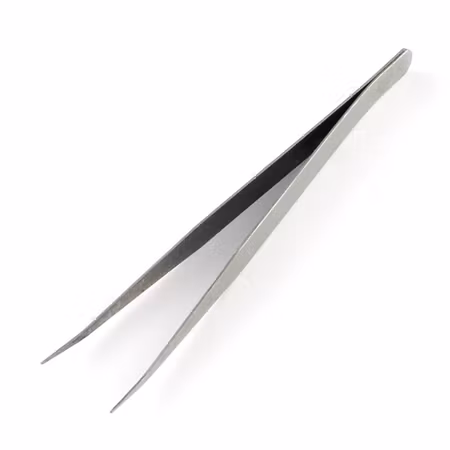 Böjd pincett för hantering av småtti smått 13cm