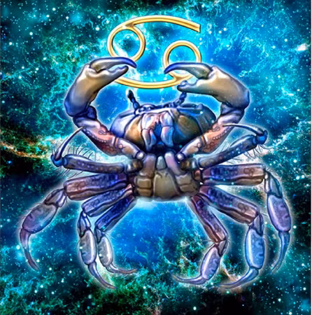 Diamond Painting 60x60 fyrkantiga stjärntecken kräftan DIY