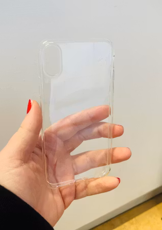 iPhone X & XS. Mjukt transparent mobilskal.