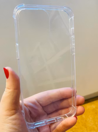 iPhone 14 PRO Max, mediumhårt transparent Mobilskal