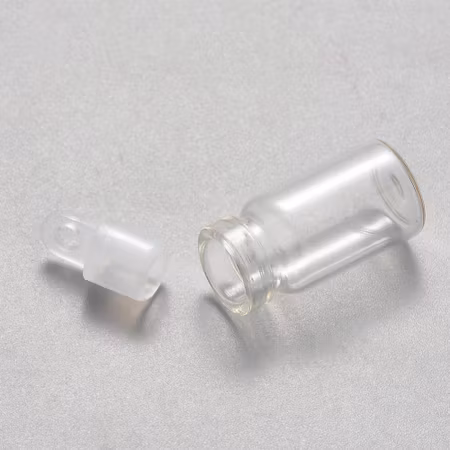 Önskeflaskor av glas, berlock glasflaska (10st)
