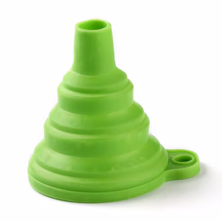 Hopfällbar tratt, silikon, 78x65x25mm (st)