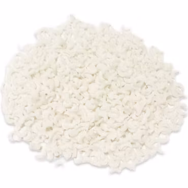 Måne av polymerlera, vita självlysande, strössel (10g)