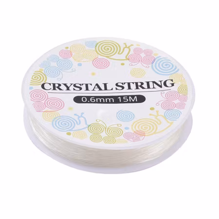 Elastisk tråd, 0,6mm, genomskinlig (15 meter)