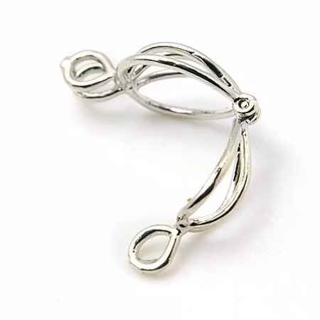 Pärlbur i mässing, nickelfri, 24x13mm (st)