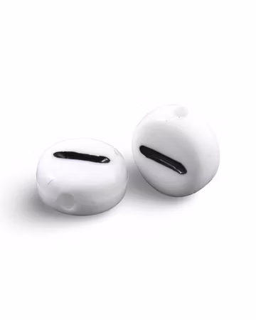 Bokstav I, bokstavspärlor, 7mm (50st)