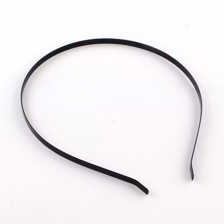 Diadem av järn, svarta, 5mm för att dekorera, 2pack