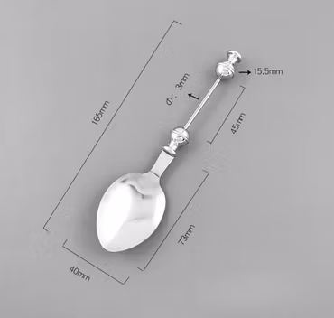 Pärla en matsked, rostfritt stål, 16.5cm (st)