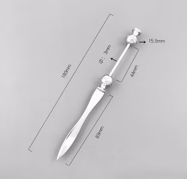 Pärla en brevöppnare, rostfritt stål, 18cm (st)