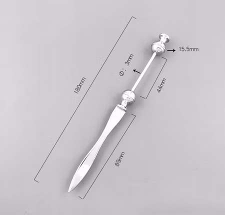 Pärla en brevöppnare, rostfritt stål, 18cm (st)