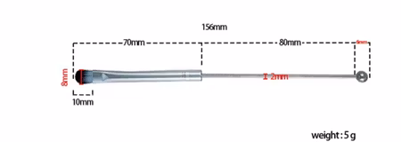 Ögonskuggsborste, pärlbara sminkborste (15,6cm)