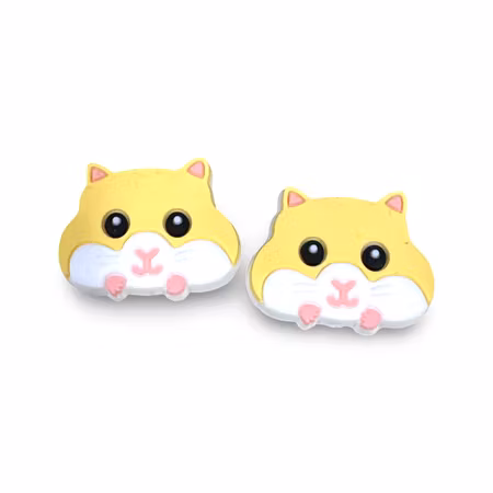 Hamster i silikon, tvättbar, fri från BPA, 30x25mm (st)
