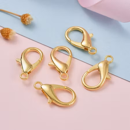 Stora Klolås, 21mm, zink, guld (10st)