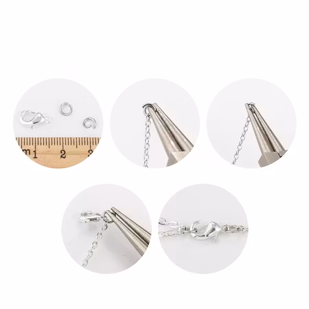 Klolås, 12mm, zink, guld (20st)