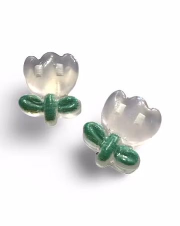 Transparenta tulpaner, nail art, 9mm (50st)