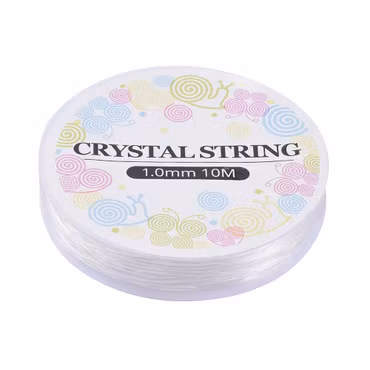 Elastisk tråd 1mm clear crystal 10 meter
