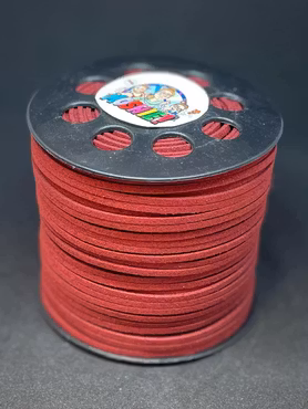 Mockaimitation, mörkröd, 3mm (5meter)