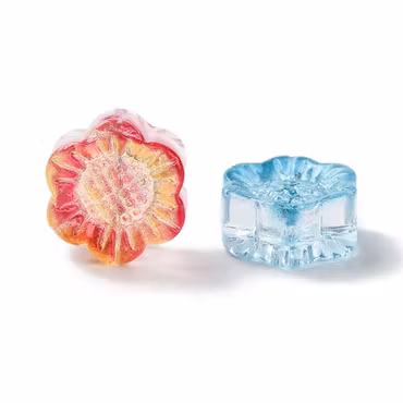 Blommor av glas, mix, 12,5mm (20st)