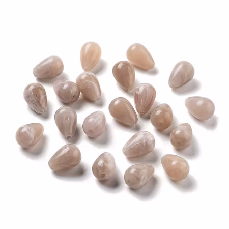 Droppar av akryl, burly Wood, 15,5x10mm (20st)