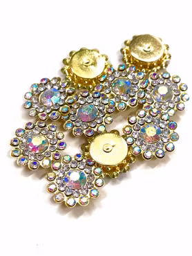 Blomma AB-pläterad rhinestone multistrand 14x4.5 mm (10st)