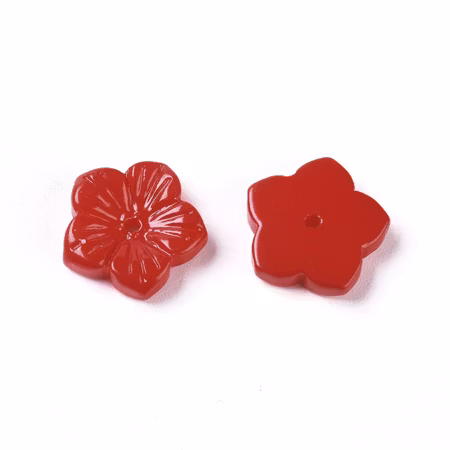 Blommor av glas, mix, 13mm (20st)