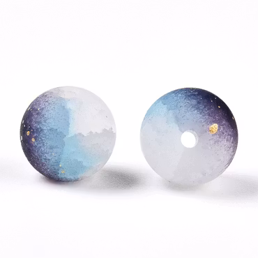 Glaspärlor, universe galaxy, 10mm (50st)