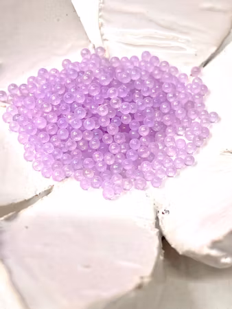 Glaspärlor utan hål, 2mm, lila caviar beads (20g, ca 1250st)