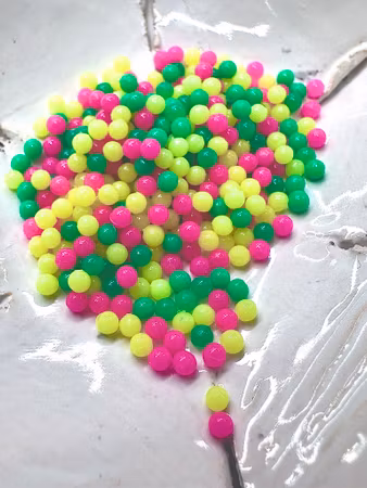 Pärlor utan hål, 2mm, neon, 5g, caviar beads (1000st)