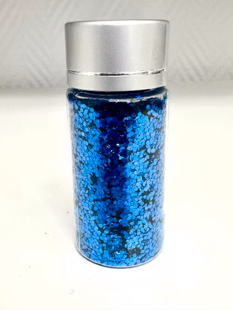 Burk med Miljövänligt glitter, royal blue, storkornigt (35ml)