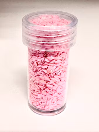 Burk med rosa strössel, nailart, ruter, 4mm (20ml)