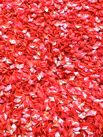 Burk med ljusröd nailart, strössel, ruter, 4mm (20ml)