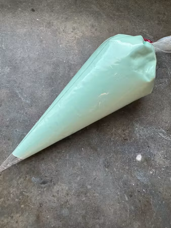 Matt flufflim, mint, 100ml, decoden, cream glue