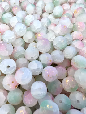 Glaspärlor, universe rabarber, 10mm (50st)