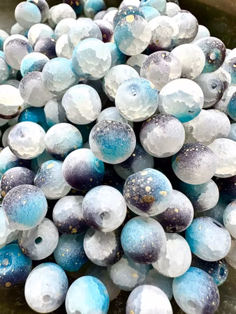 Glaspärlor, universe galaxy, 10mm (50st)