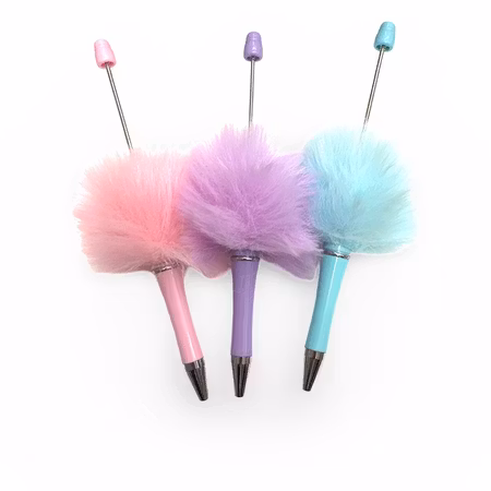 Pärla pennor, fluffy unicorn mix (3st)
