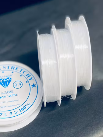 Elastisk tråd, 0,4mm, genomskinlig (20 meter)