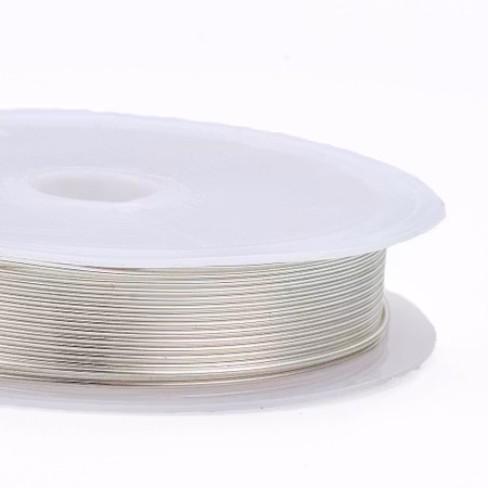 Kopparwire, 0.8mm, silver, long lastning (3meter)