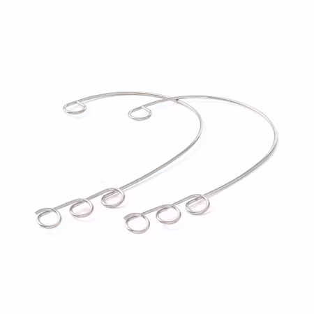Ear cuff, wrap around, behövs inte hål, rostfritt stål (4st)